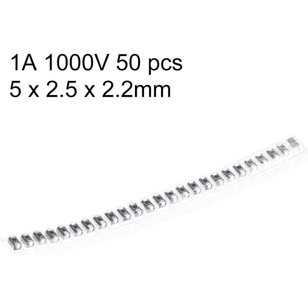 Diodo Rectificador Schottky uxcell RS1M 1A 1000V 50 Pcs