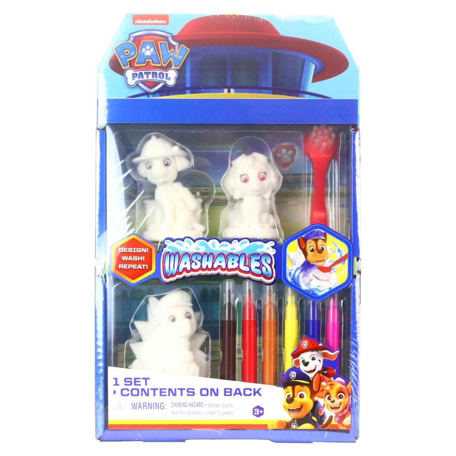 Tara Toys Patrulla Canina Lavables 3 Figuras + Marcadores