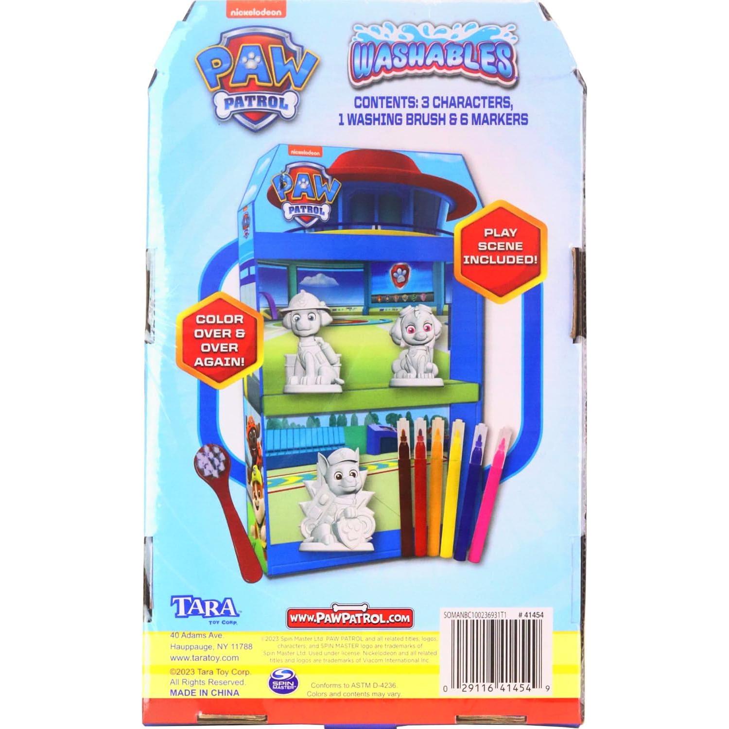 Tara Toys Patrulla Canina Lavables 3 Figuras + Marcadores