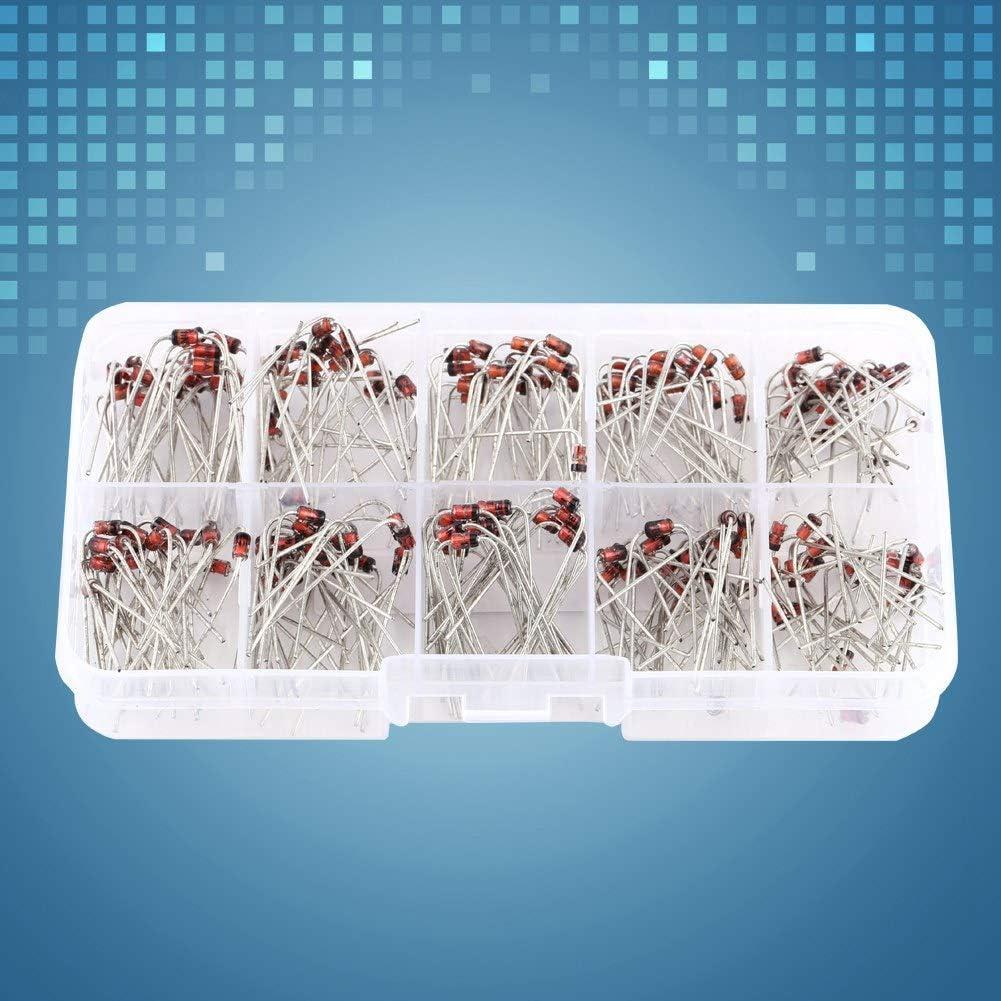 Kit de Diodos Reguladores Hilitand 200pcs 10 Valores 1N4728-1N4737