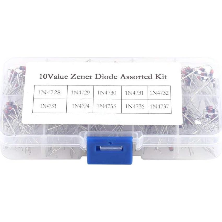 Kit de Diodos Reguladores Hilitand 200pcs 10 Valores 1N4728-1N4737