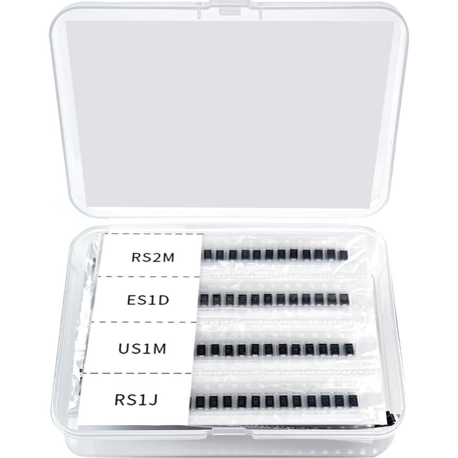 Kits de Diodos Rectificadores SMA 25 Valores 500 Pcs