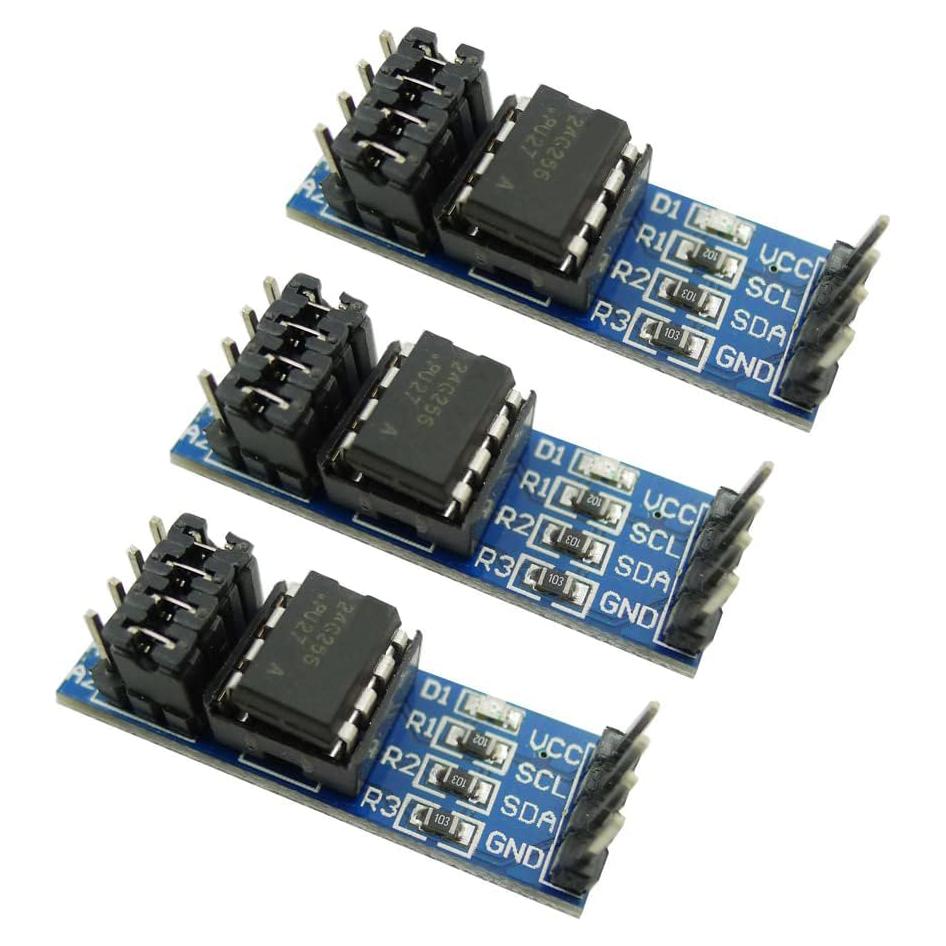 Módulo de Memoria EEPROM I2C AT24C256 3PCS con LED