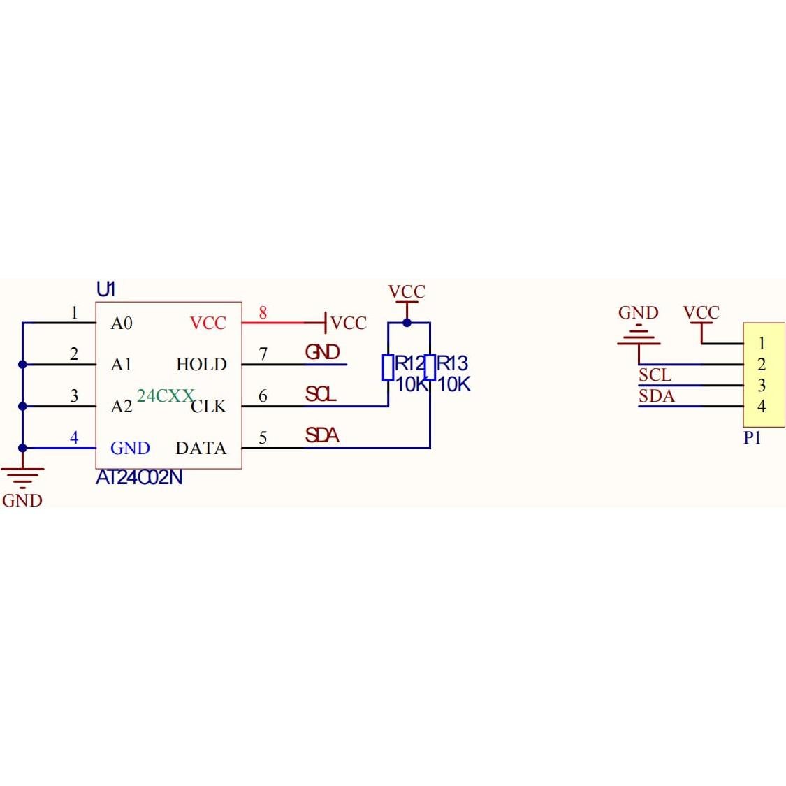 Módulo de Memoria EEPROM I2C AT24C256 3PCS con LED