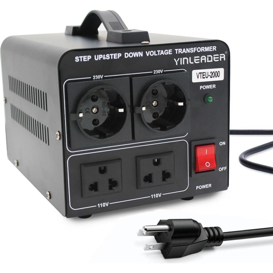Transformador Convertidor de Voltaje 2000W Yinleader 110/220V