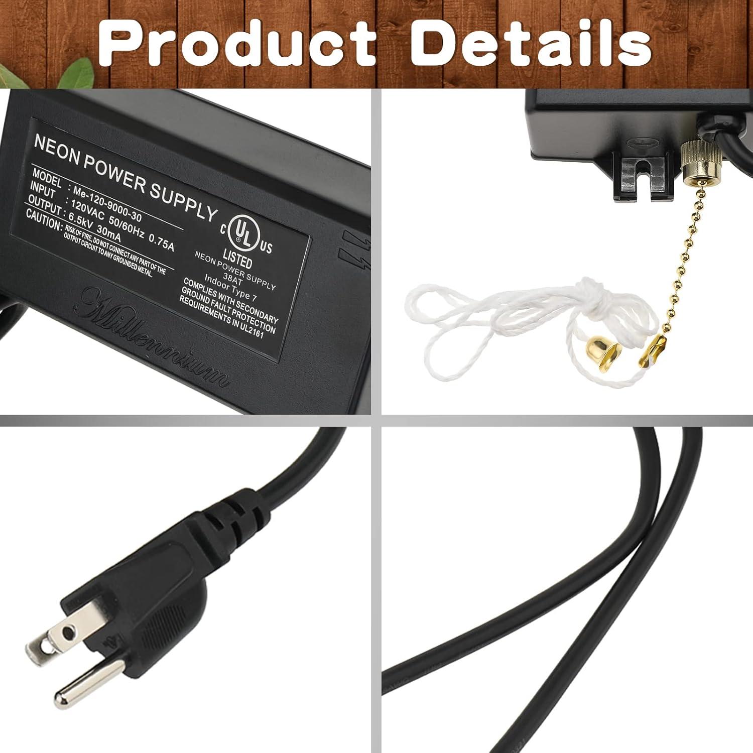 Transformador Electrónico Yae 6.5KV 30mA 120VAC UL