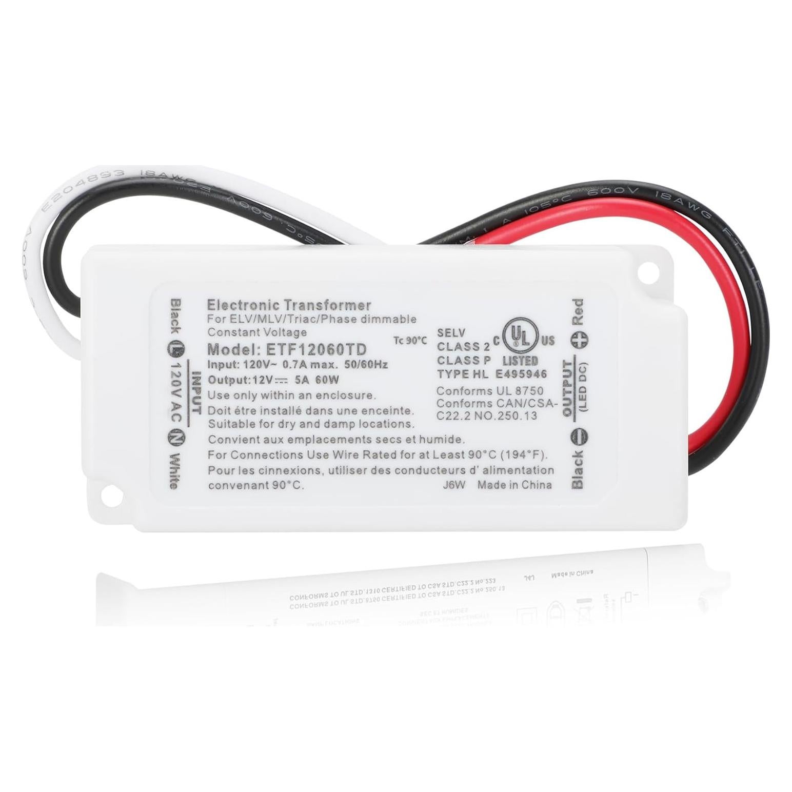 Controlador LED Regulable 12V 60W Vanesa - Transformador Triac