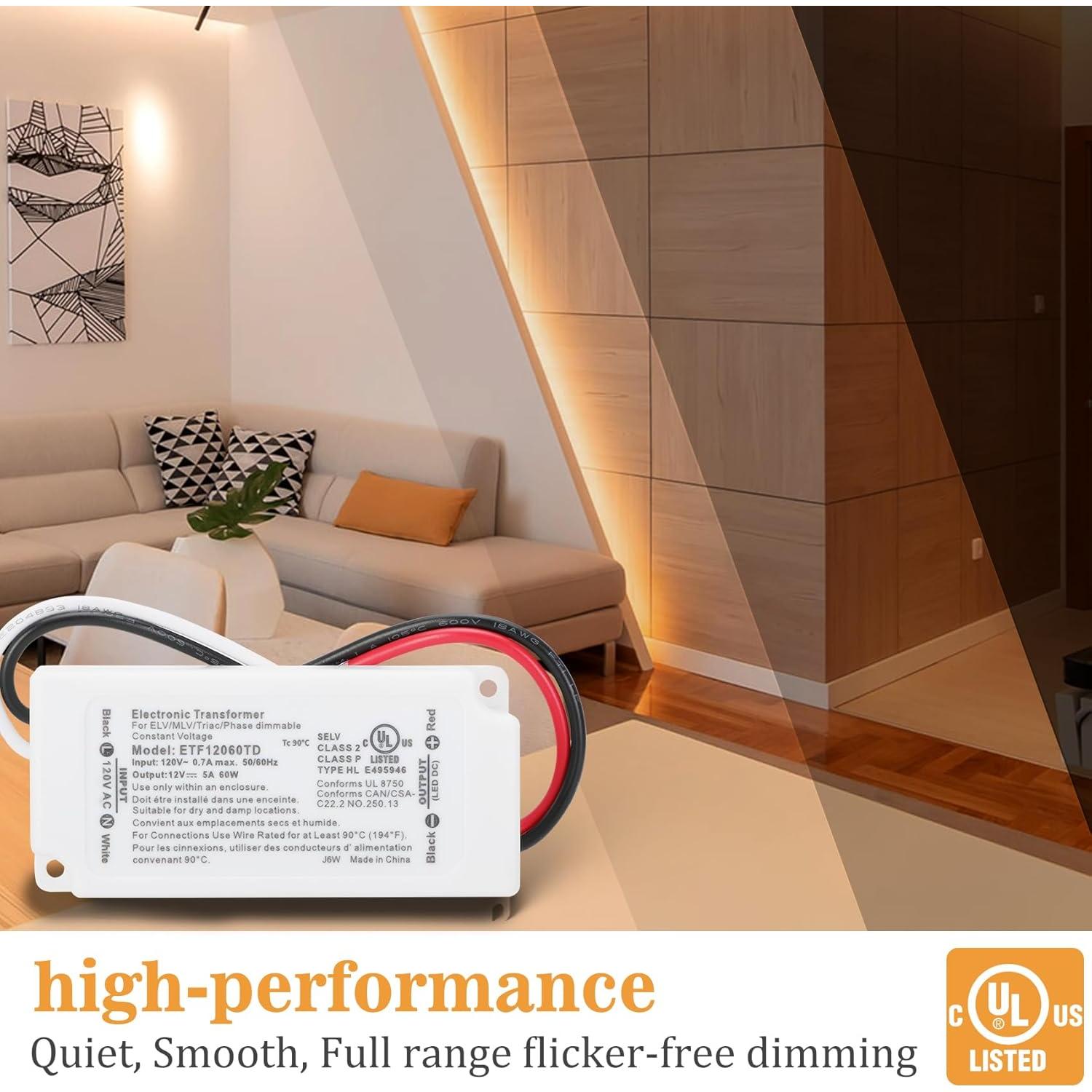 Controlador LED Regulable 12V 60W Vanesa - Transformador Triac