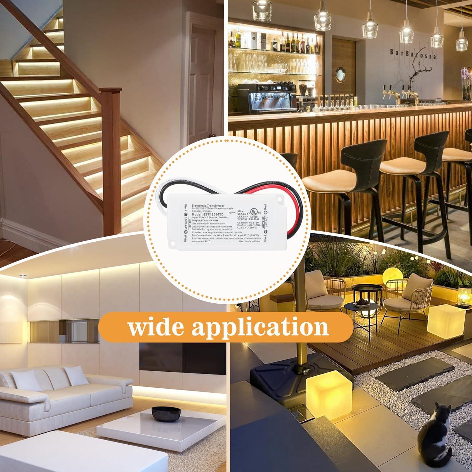 Controlador LED Regulable 12V 60W Vanesa - Transformador Triac