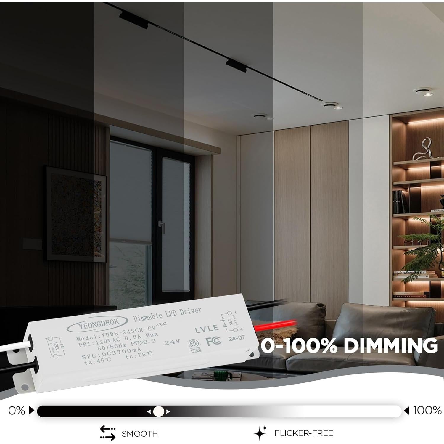 Controlador LED Regulable 96W NAWVACE 24V AC a DC