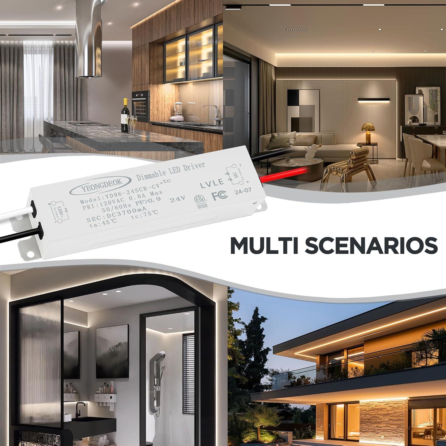 Controlador LED Regulable 96W NAWVACE 24V AC a DC