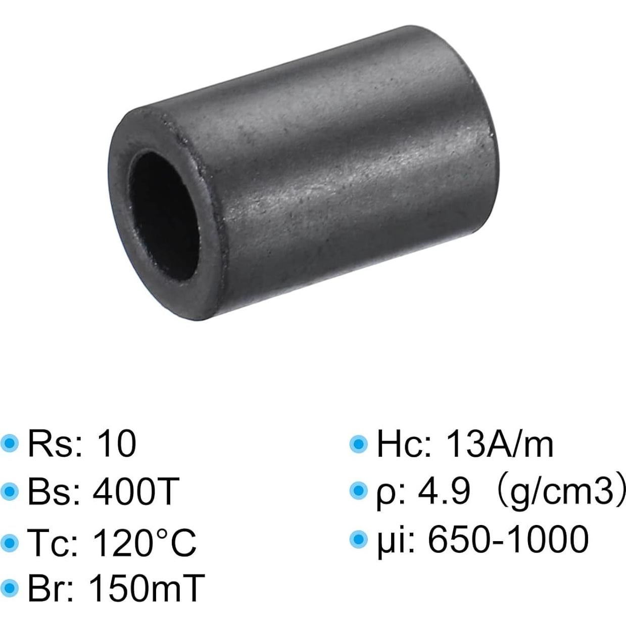 Núcleo Toroidal de Ferrita PATIKIL 50 Pcs 10x5.5x14.5 mm