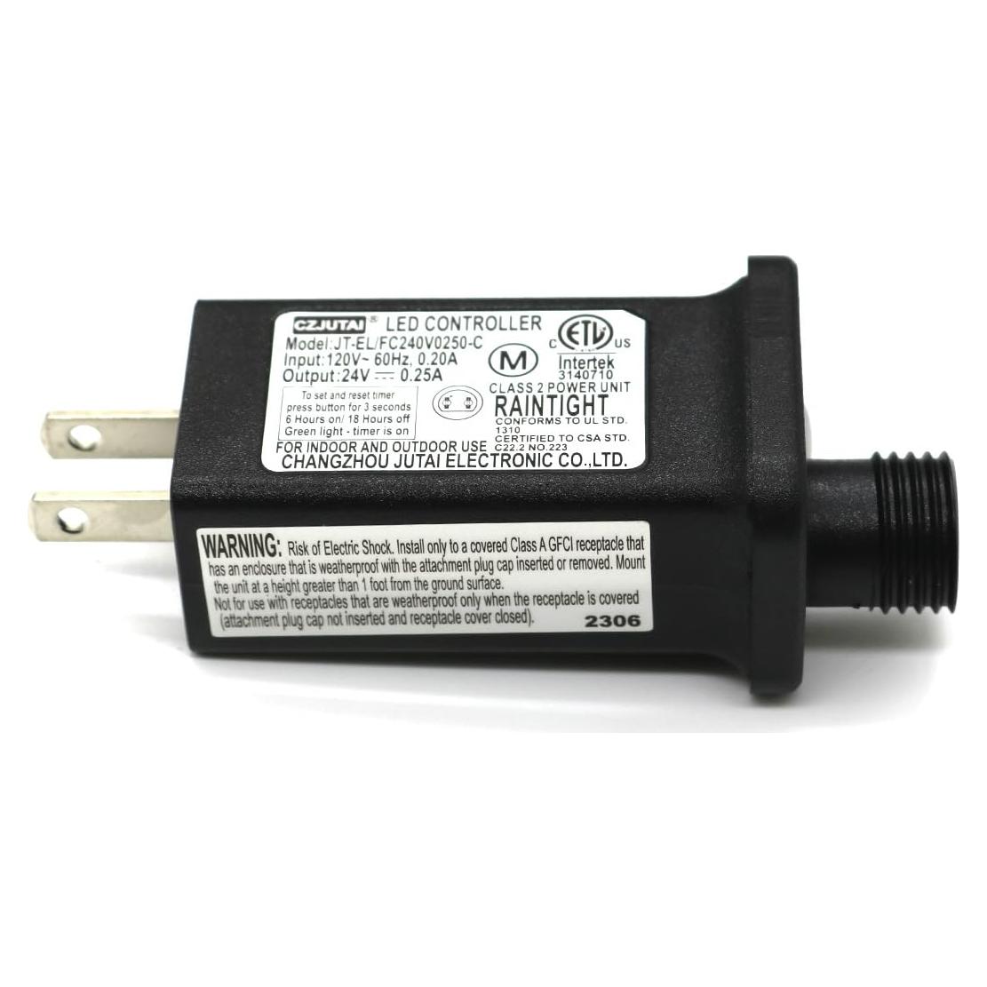 Transformador LED 24V 6W Changzhou Jutai 8 Modos IP44