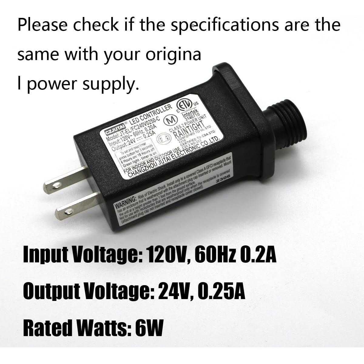 Transformador LED 24V 6W Changzhou Jutai 8 Modos IP44