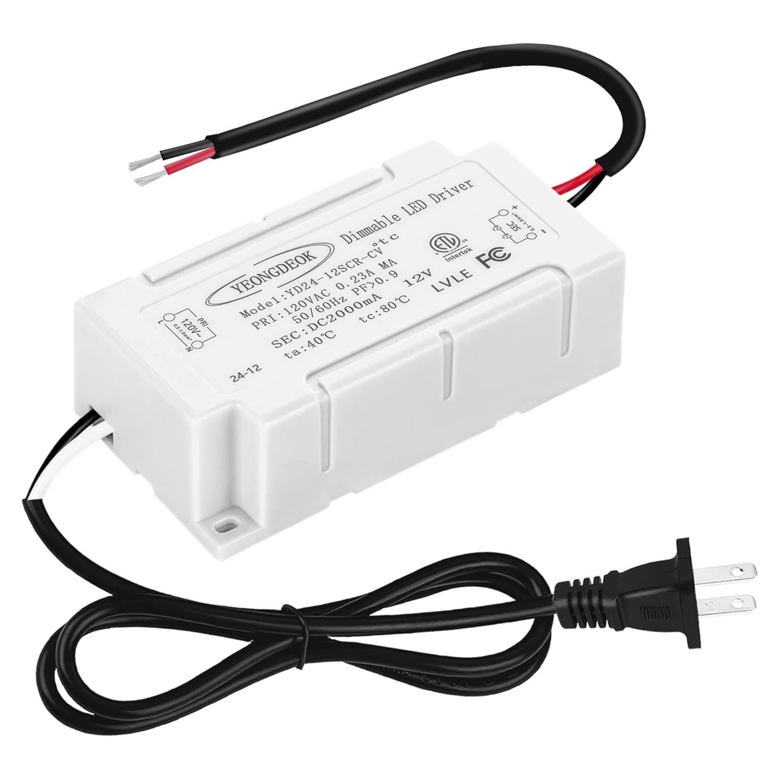 Controlador LED Regulable 12V 24W NAWVACE con Enchufe