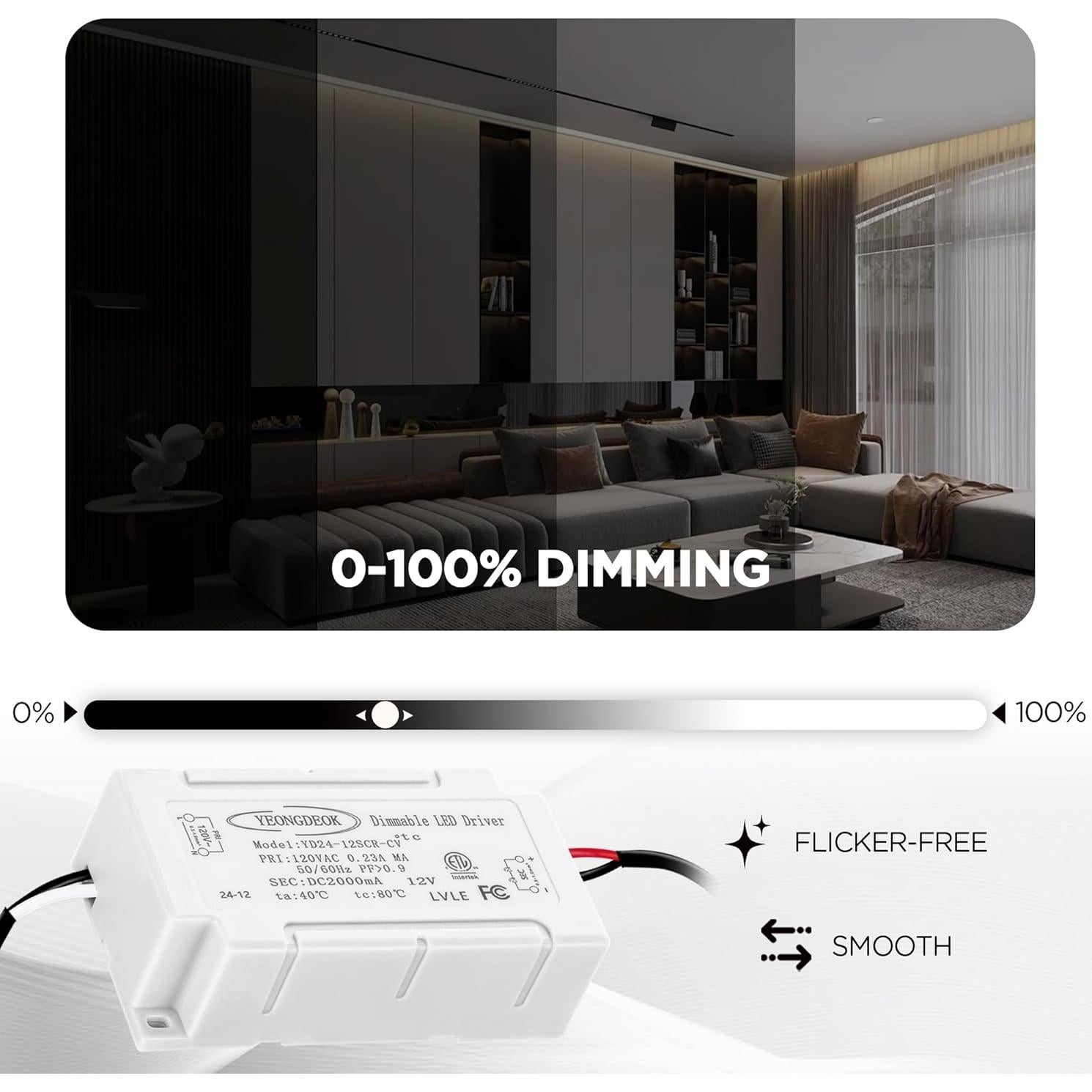 Controlador LED Regulable 12V 24W NAWVACE con Enchufe