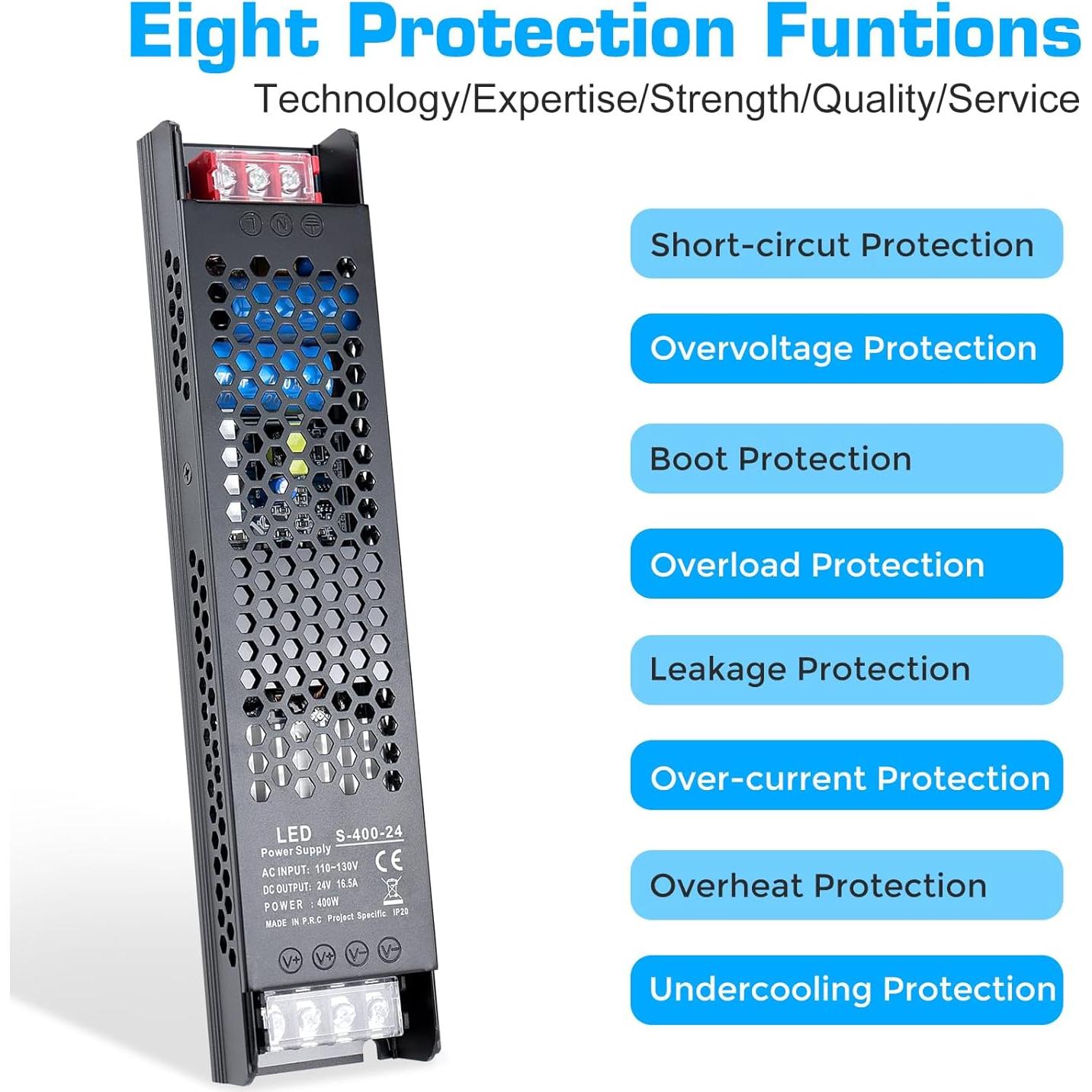 Fuente de Alimentación LED 24V 400W LEDMaker - 16.5A