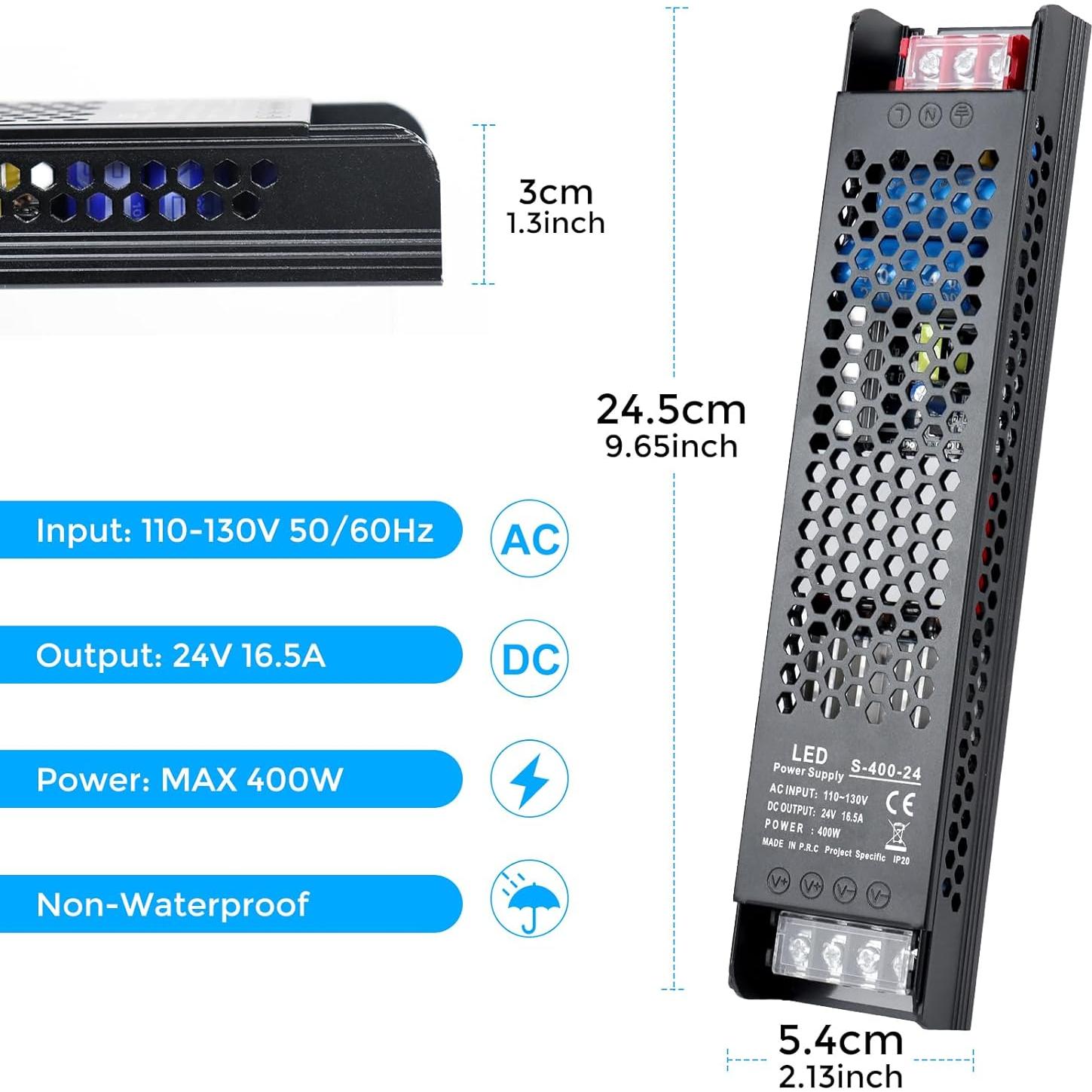 Fuente de Alimentación LED 24V 400W LEDMaker - 16.5A