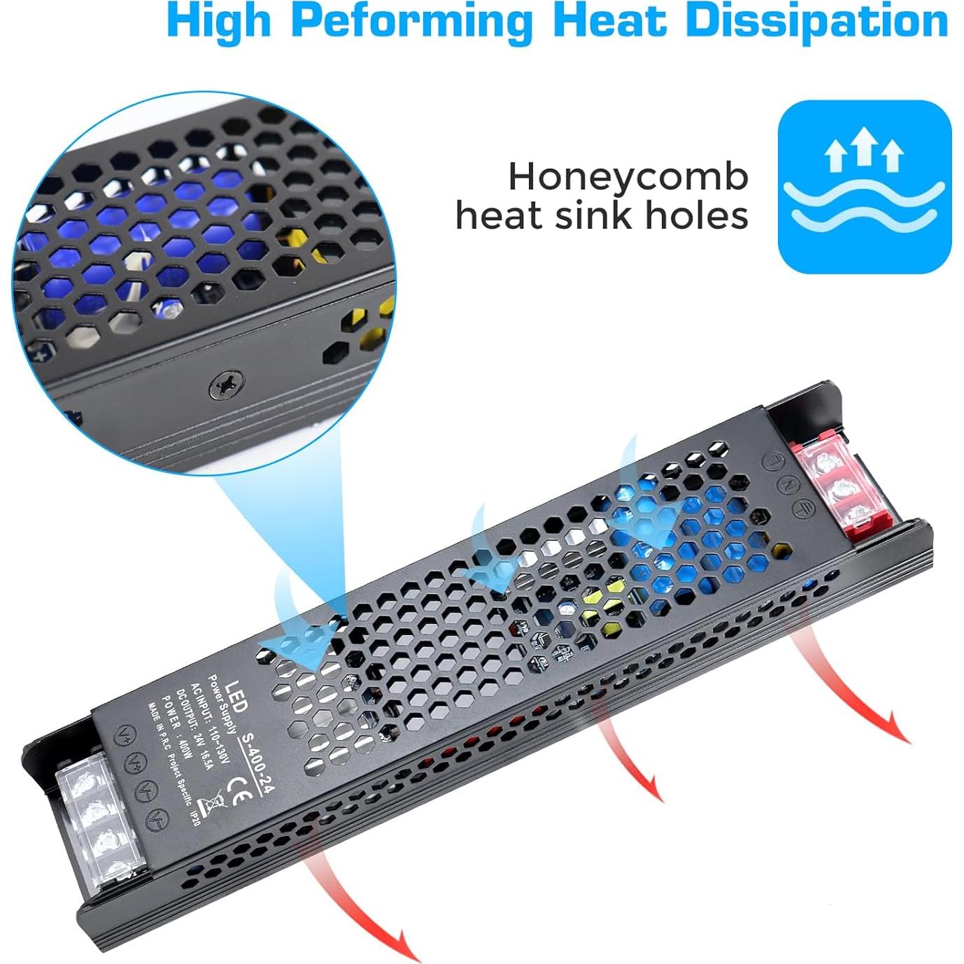 Fuente de Alimentación LED 24V 400W LEDMaker - 16.5A