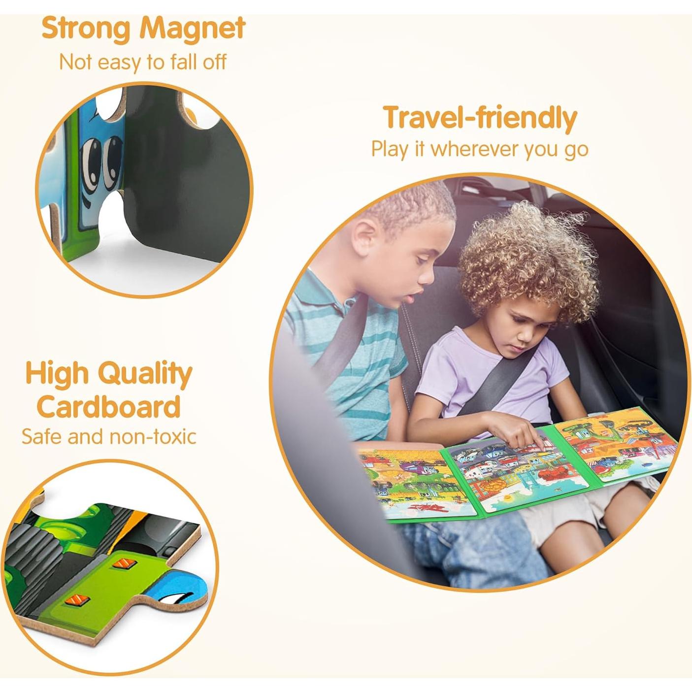 Rompecabezas Magnético de Vehículos SYNARRY 36 Piezas