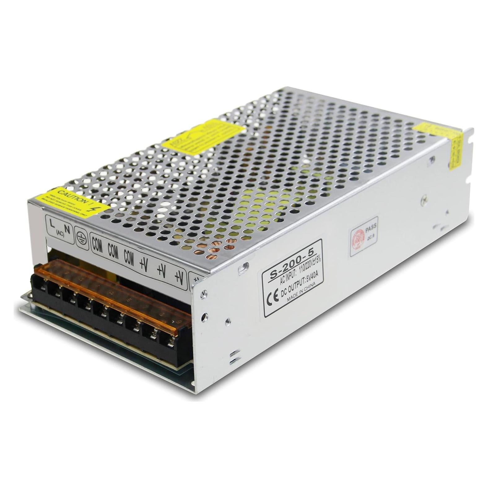 Fuente de Poder DC 5V 40A ALITOVE 200W Adaptador 110V/220V