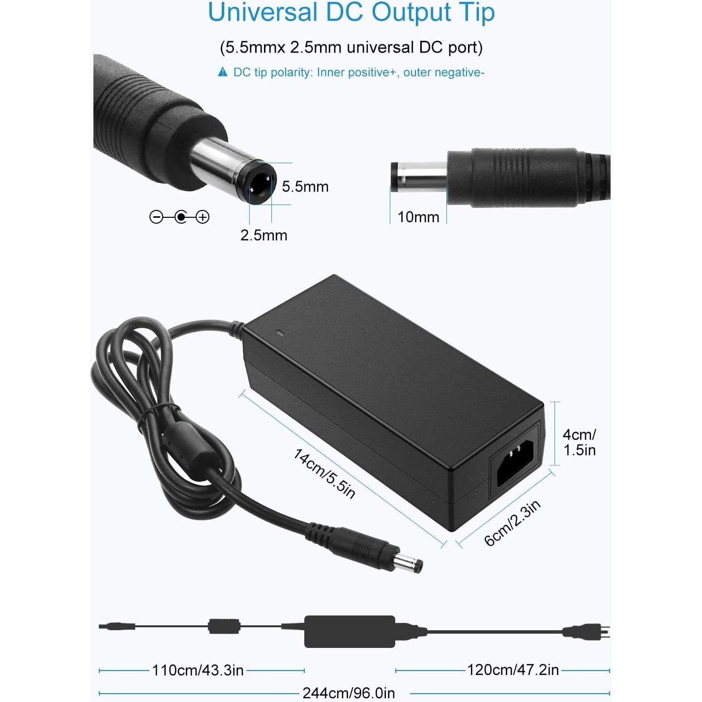 Adaptador de Corriente ALITOVE 36V 4A 144W AC/DC 100-240V