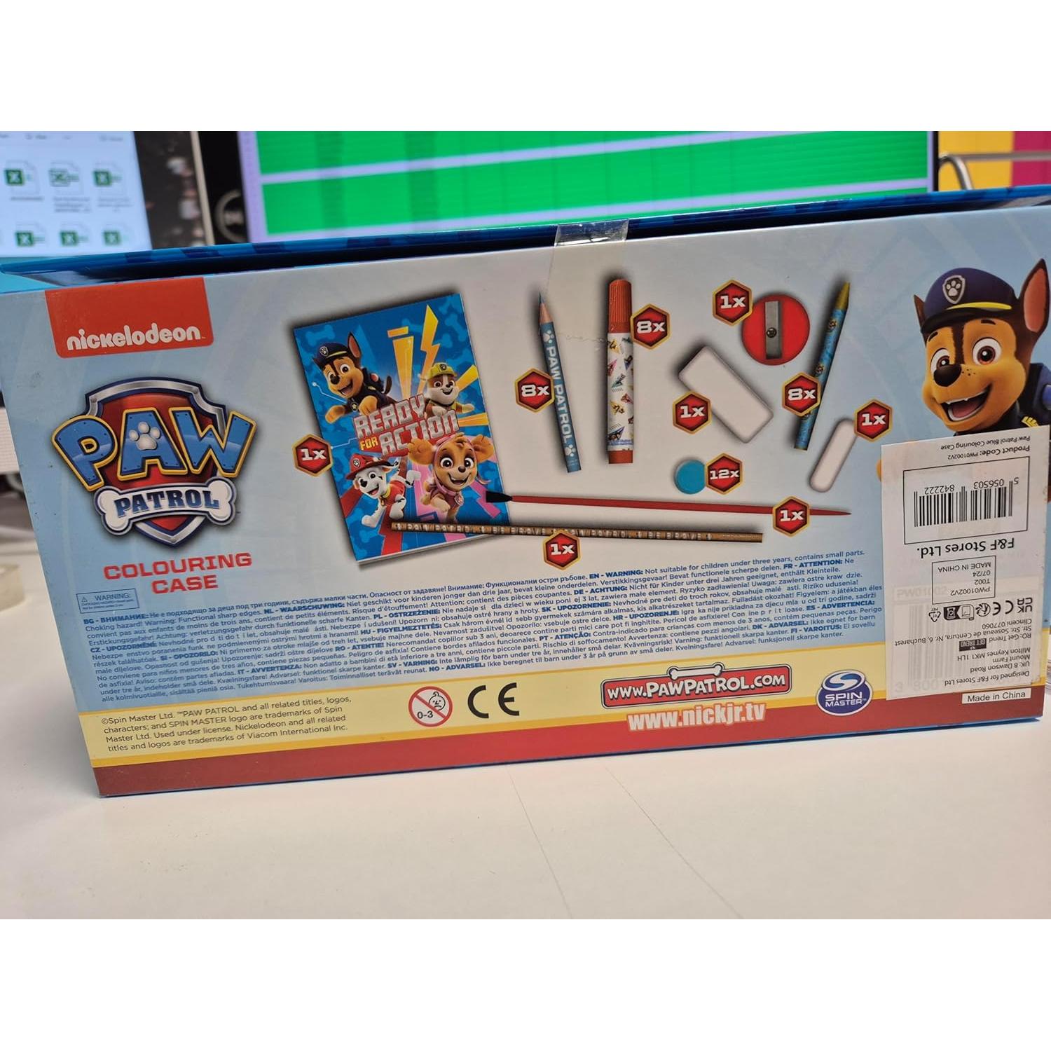 Set de Lápices de Colores Paw Patrol Multicolor 1 Cuenta
