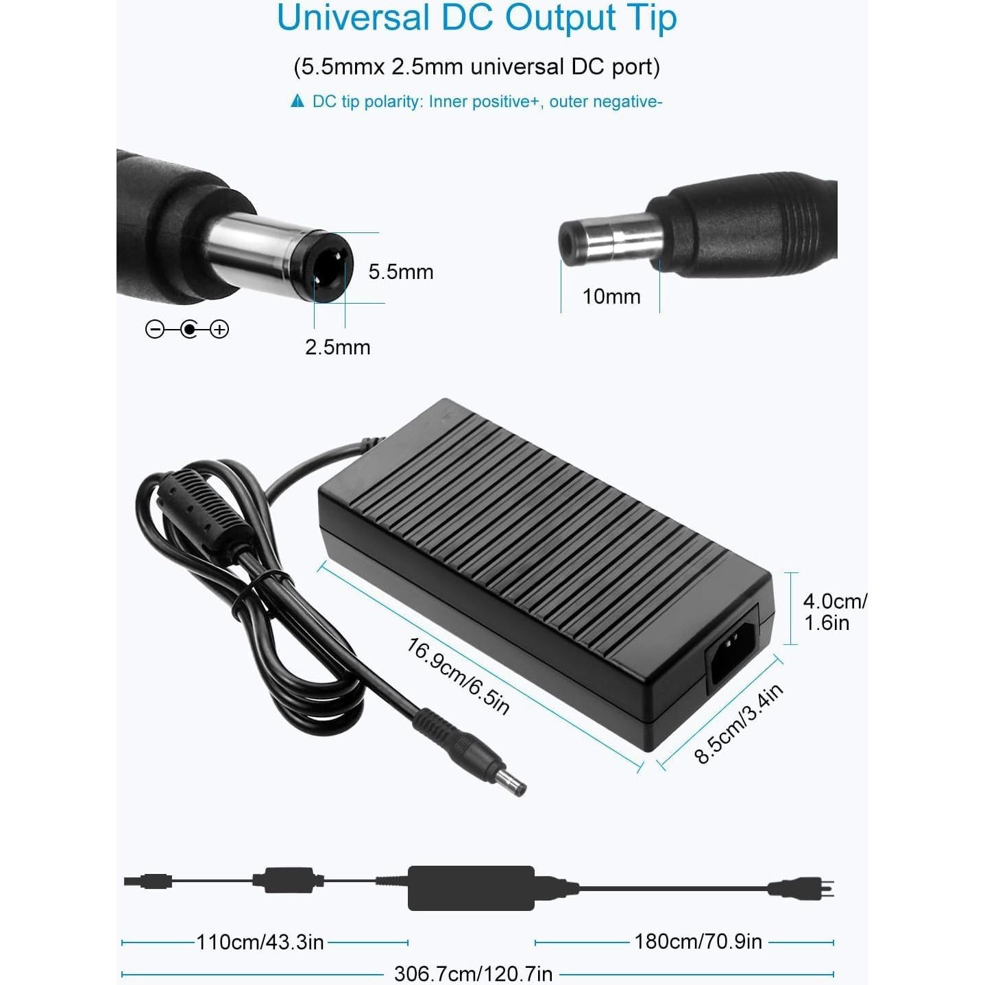 Adaptador de Alimentación 24V 8A ALITOVE 192W para LED CCTV