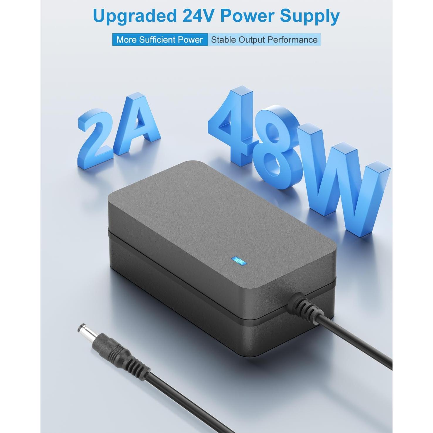 Fuente de Poder ALITOVE 24V 2A 48W Adaptador AC/DC 1.98m