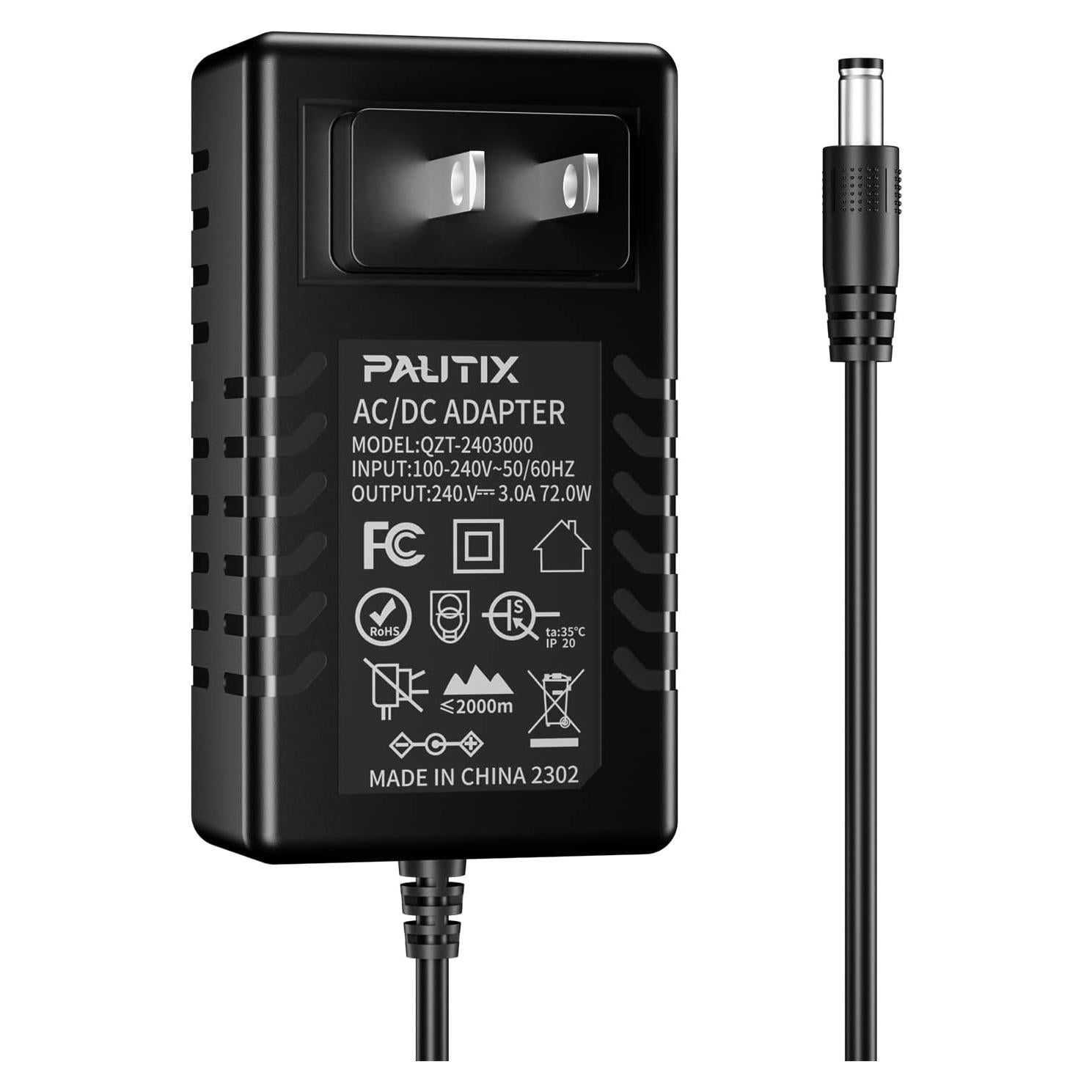 Adaptador de Alimentación PAUTIX 24V 3A 72W CA a CC 100-240V