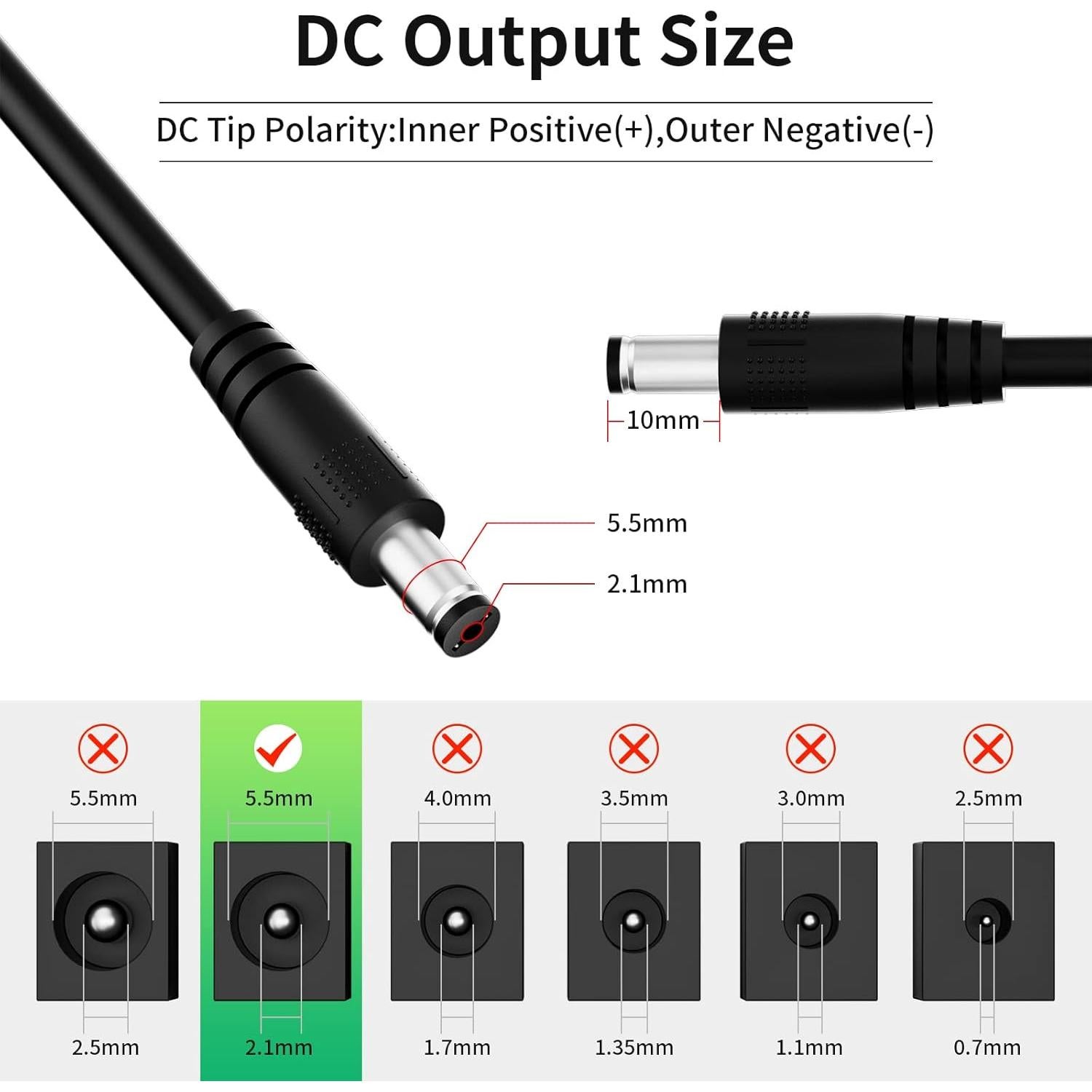 Adaptador de Alimentación PAUTIX 24V 3A 72W CA a CC 100-240V