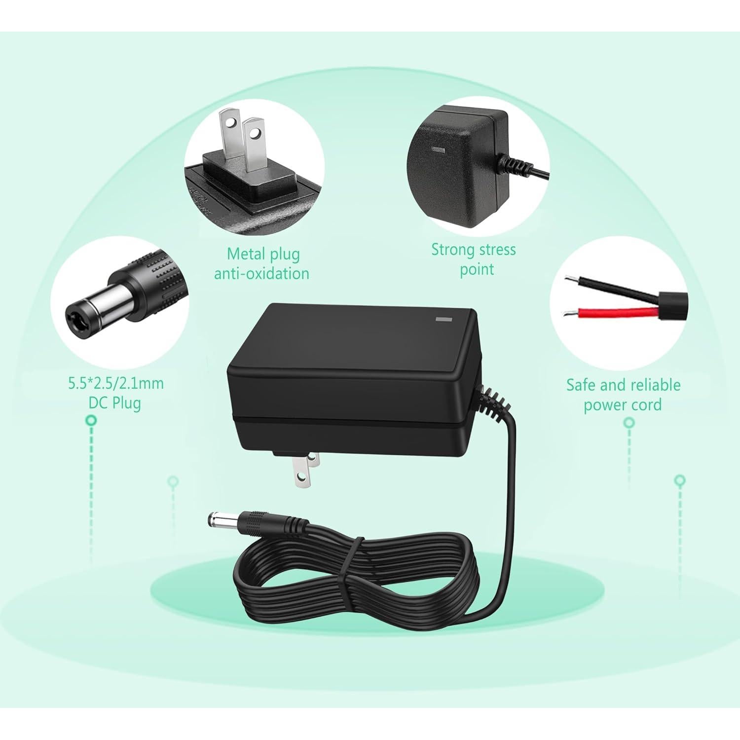 Adaptador de Alimentación 24V 1.5A Alarmpore 36W CA/CC