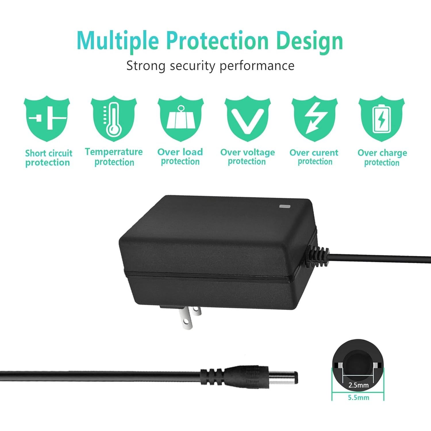 Adaptador de Alimentación 24V 1.5A Alarmpore 36W CA/CC