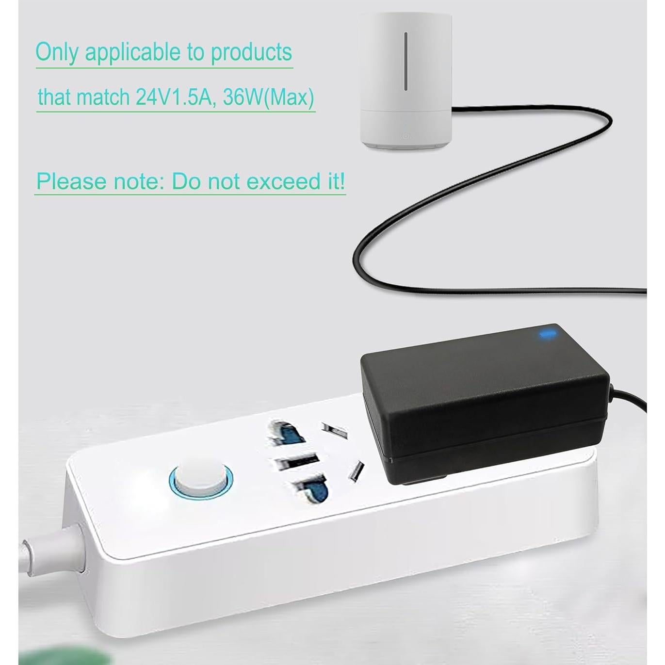 Adaptador de Alimentación 24V 1.5A Alarmpore 36W CA/CC