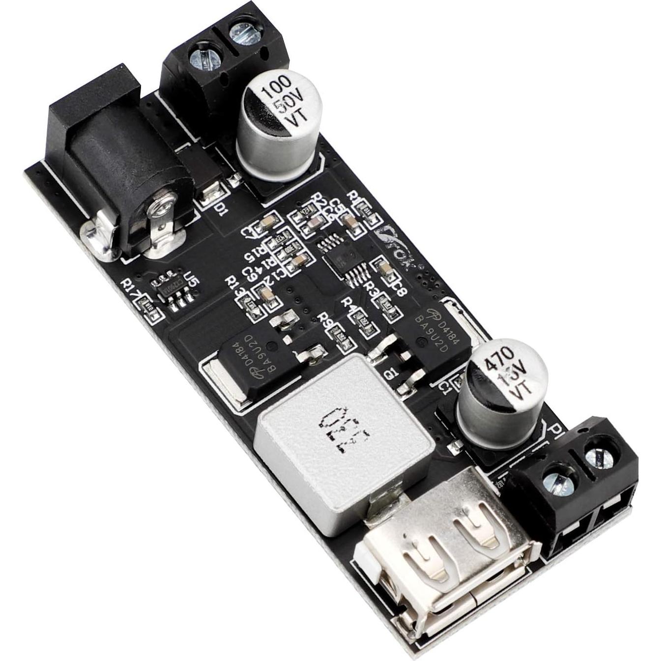 Convertidor Buck DROK 12V a 5V 2 Piezas Regulador USB