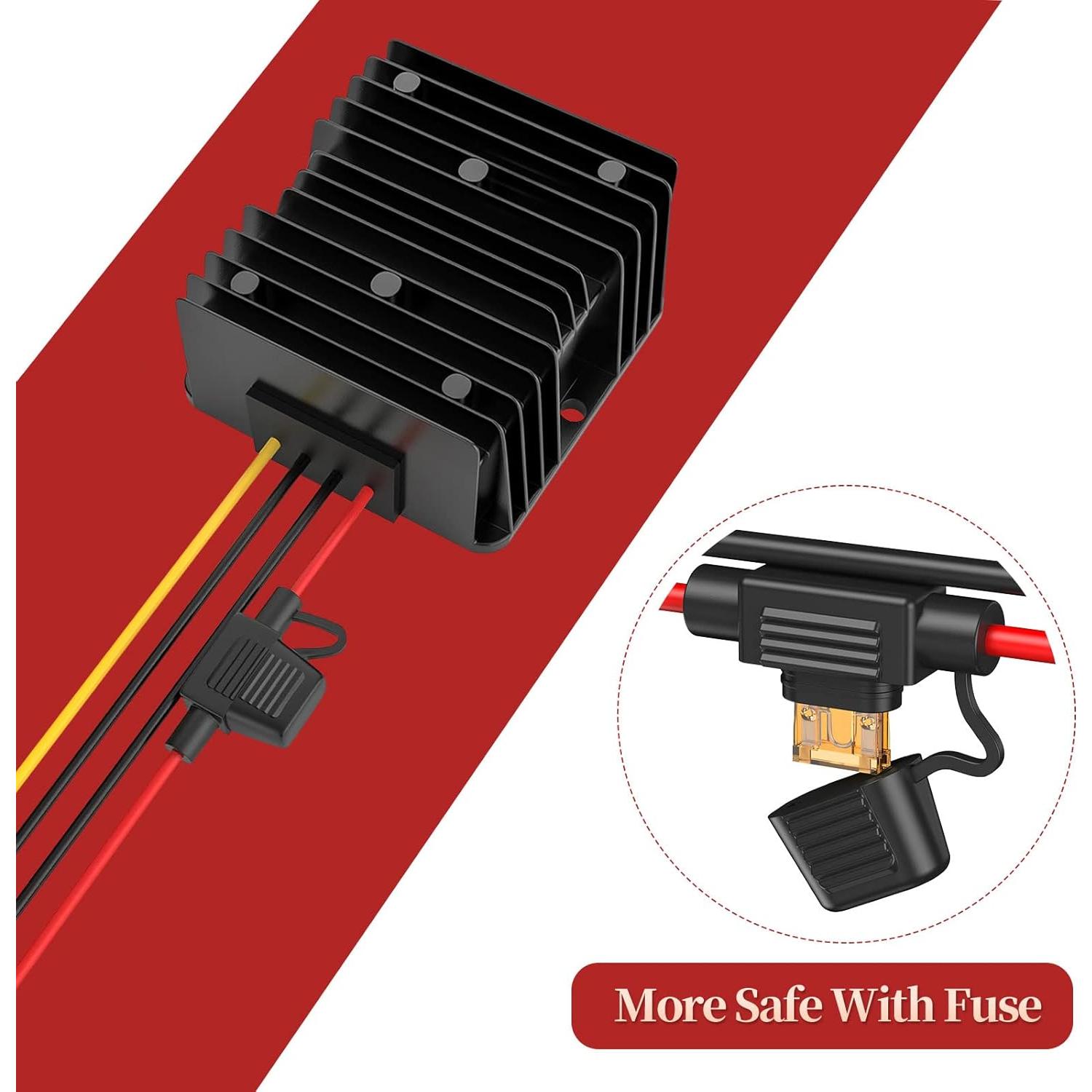 Convertidor DC-DC 24V a 12V THLY 10A 120W Impermeable