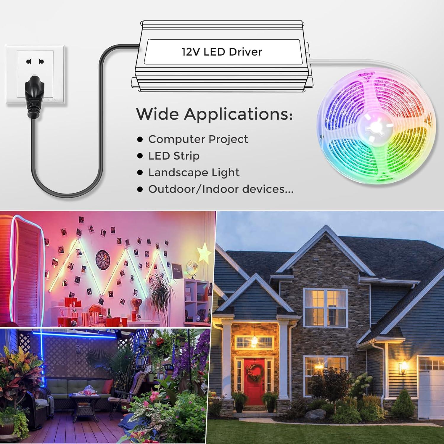 Transformador LED Jiasi 40W 12V IP67 Fuente de Alimentación