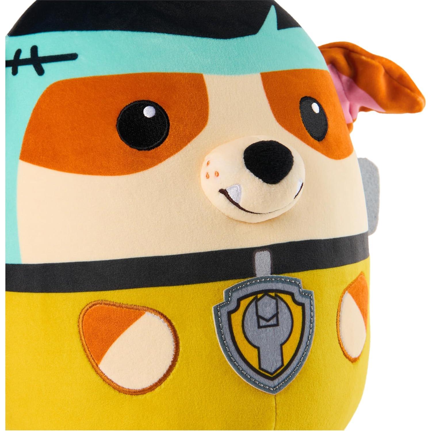PAW Patrol Franken Rubble Squish Plush, Official Toy from The Hit Cartoon, Special Edition Squishy Stuffed Animal for Ages 1 and Up, 12”
