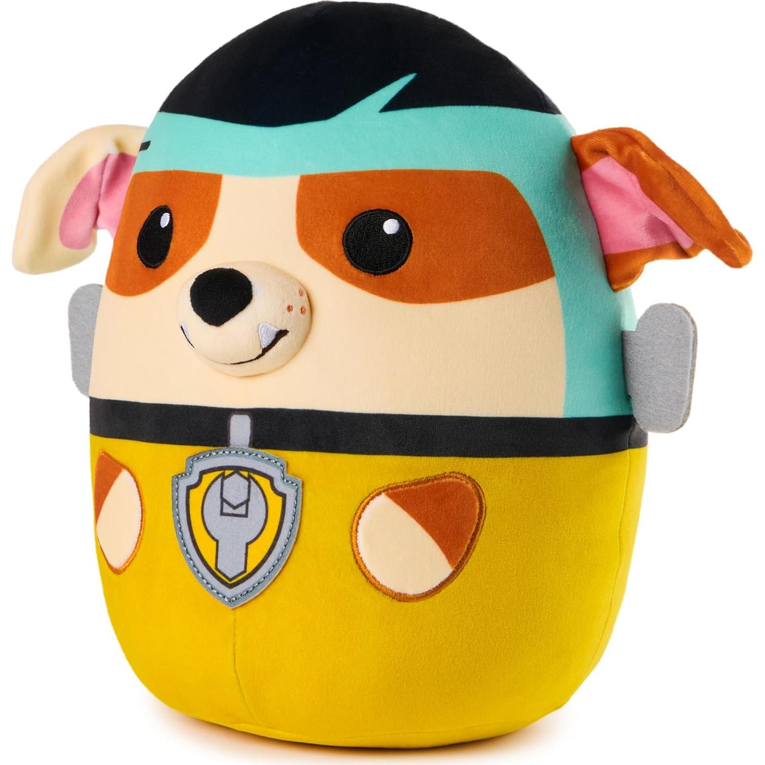 PAW Patrol Franken Rubble Squish Plush, Official Toy from The Hit Cartoon, Special Edition Squishy Stuffed Animal for Ages 1 and Up, 12”