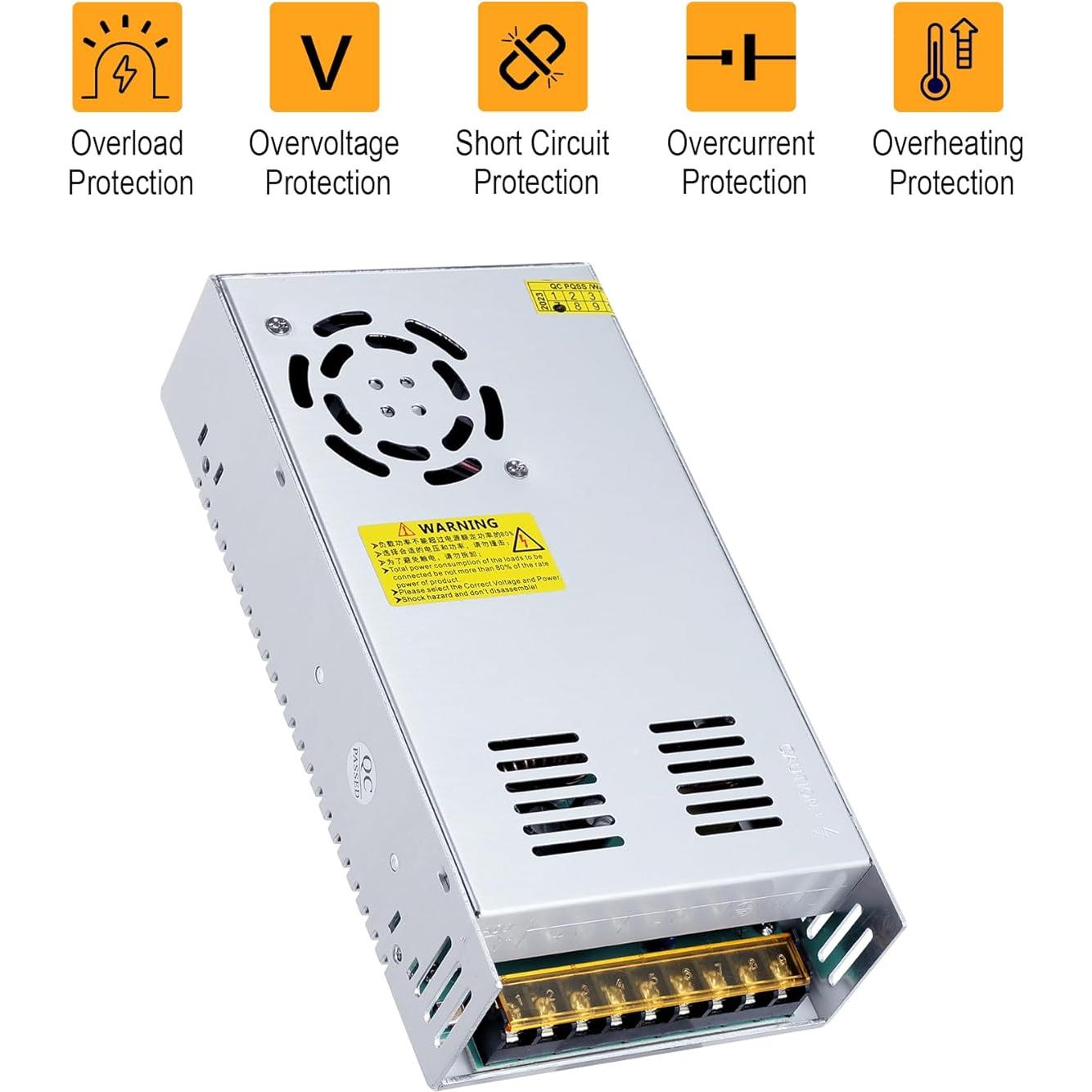 Adaptador de Alimentación DC 24V 25A 600W MEISHILE PSU