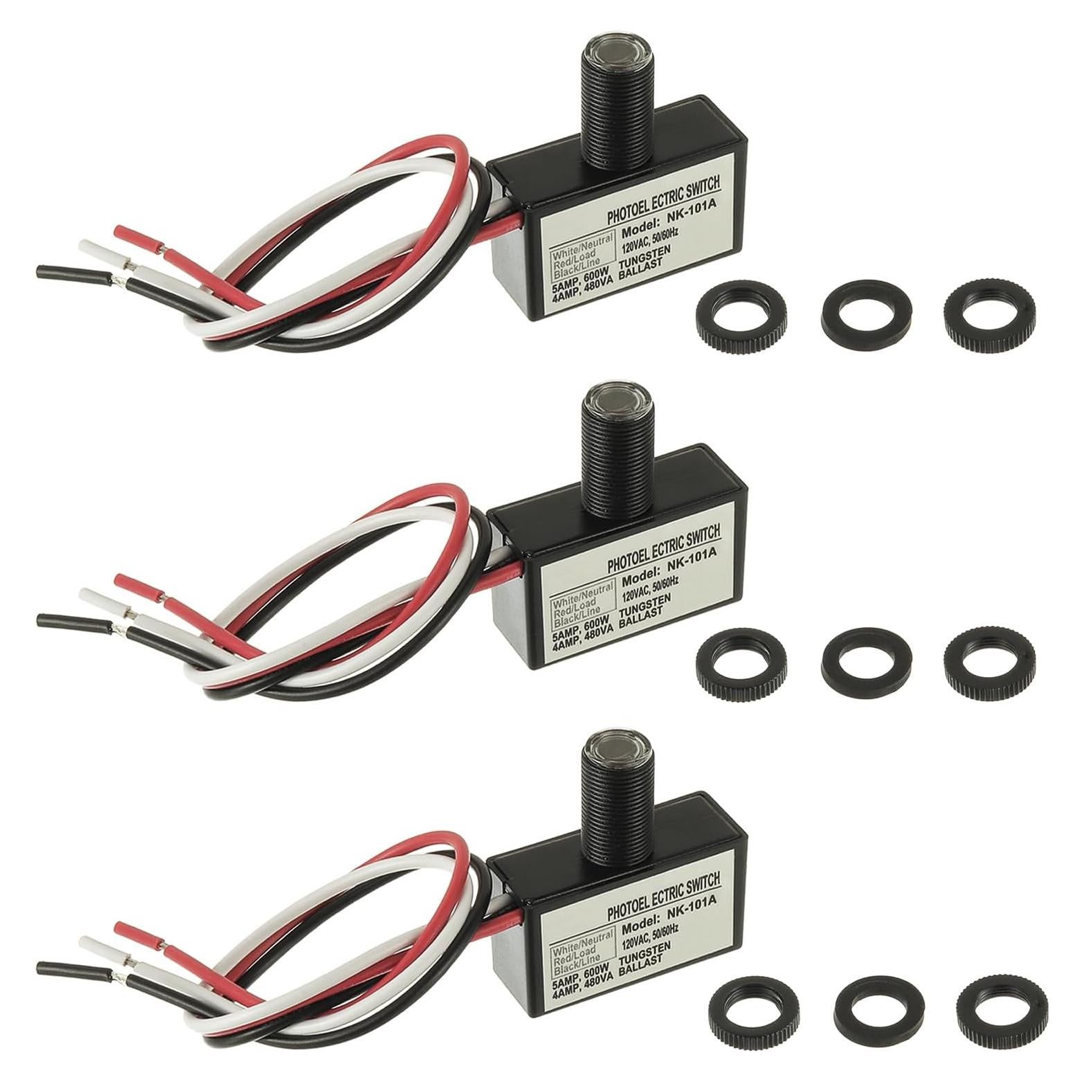 Sensor de Luz Fotocélula EPLZON 3 Unidades IP65 Automático