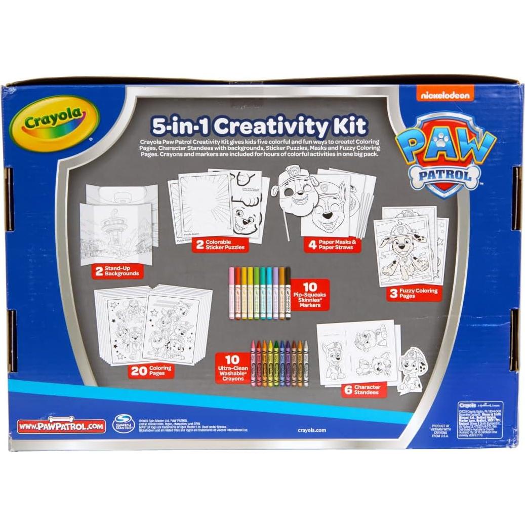 Crayola Kit de Arte PAW Patrol 60+ Piezas para Niños
