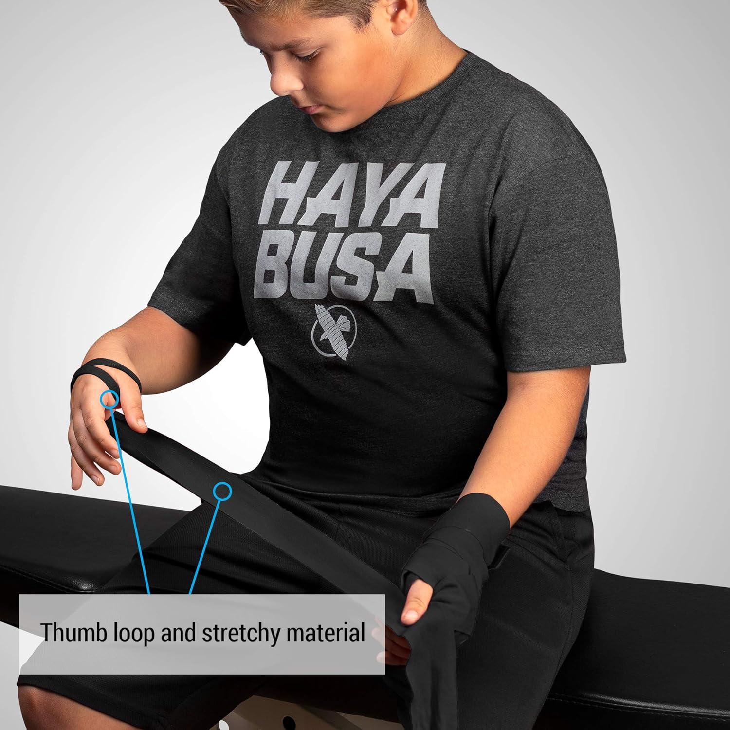 Vendajes de Boxeo para Niños Hayabusa 45.72cm Negro