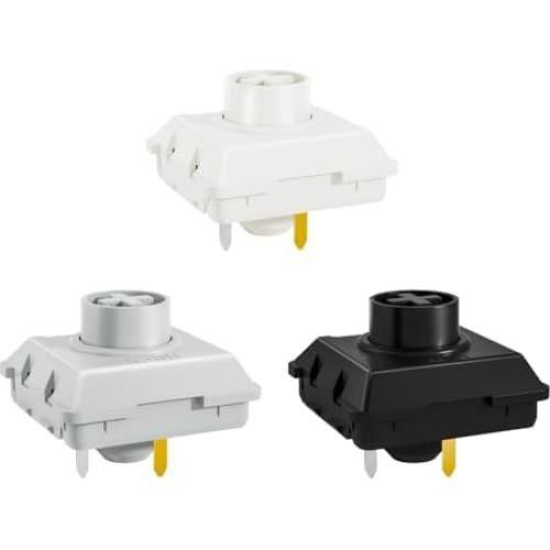 Interruptor de Teclado Bajo Kaihua Elenments POM Blanco Lluvia