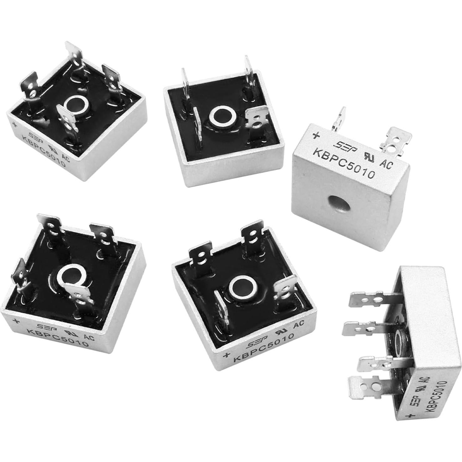 6 Diodos Rectificadores de Puente KBPC5010 50A 1000V Zorveiio