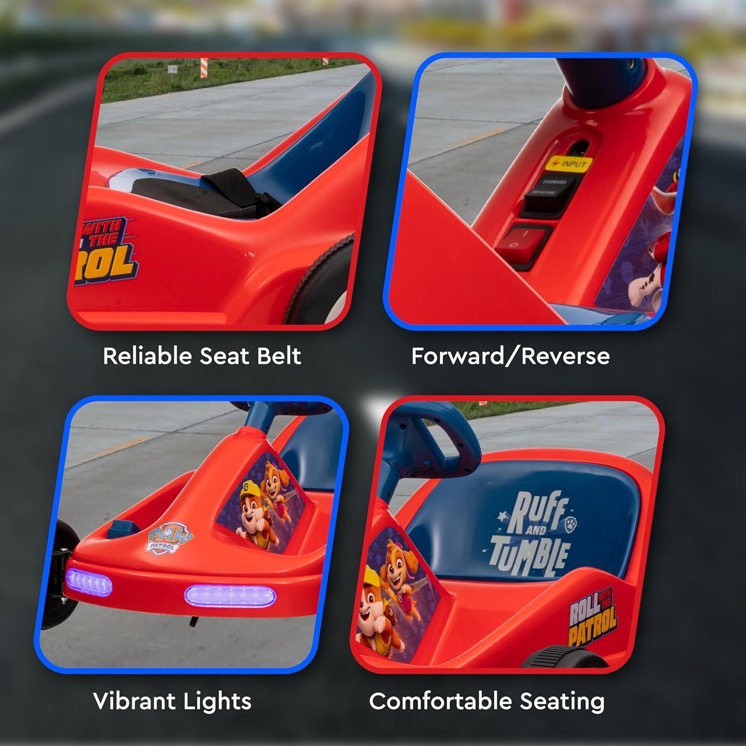 Go Kart Eléctrico Paw Patrol 12V para Niños 3-6 Años