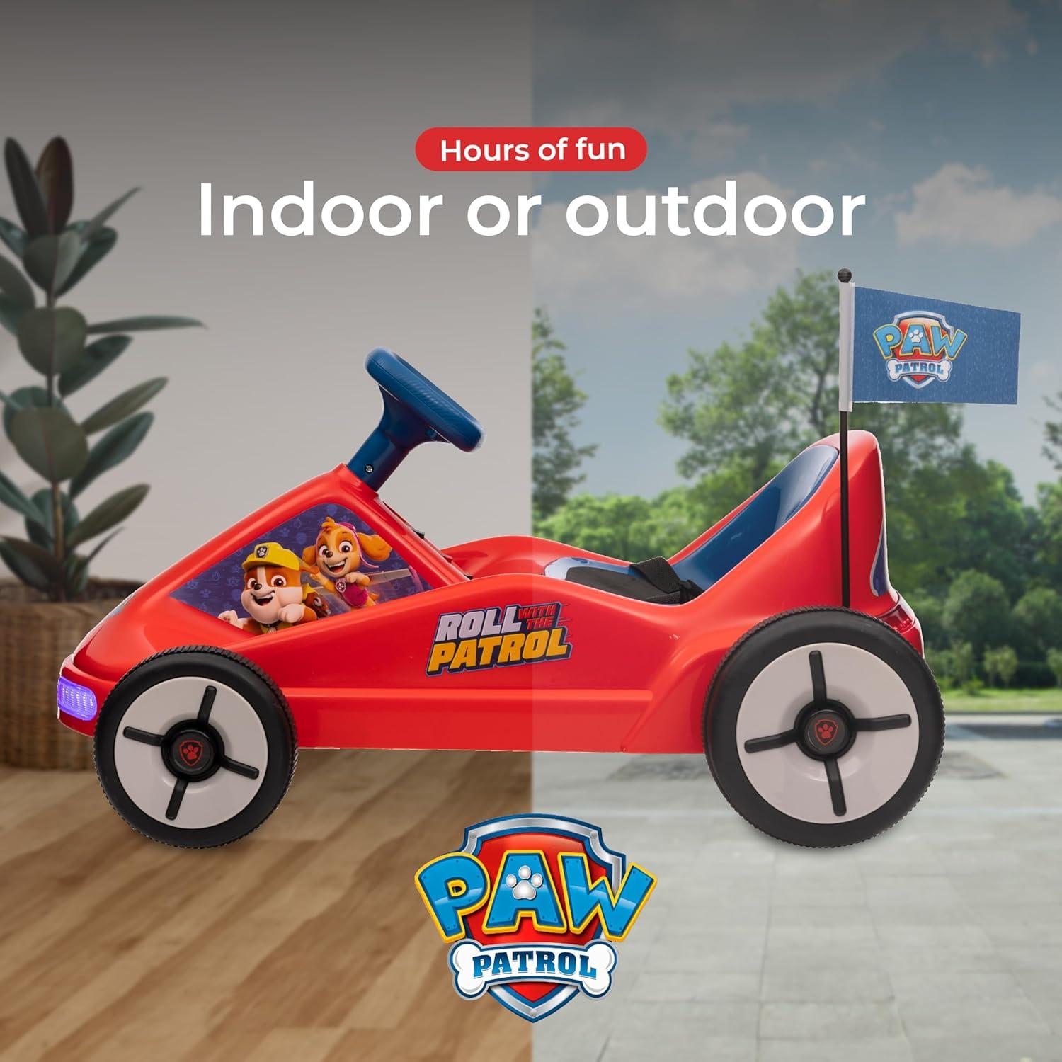 Go Kart Eléctrico Paw Patrol 12V para Niños 3-6 Años