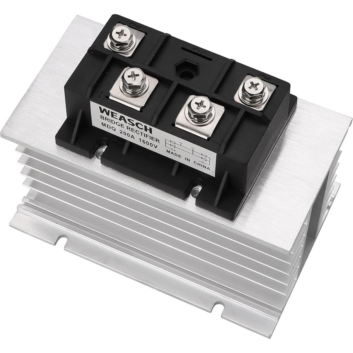 Rectificador de Puente Weasch MDQ-200A 200A 1600V Monofásico