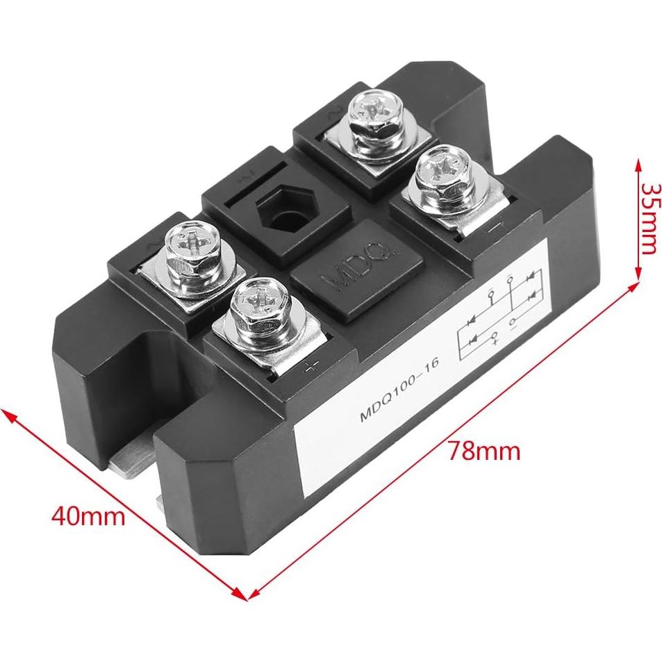 Rectificador de Puente Diodo CYTGOUPER 100A 1600V Fase Única