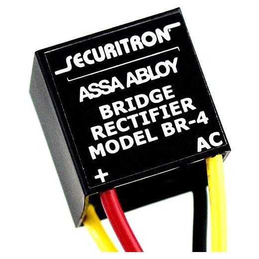 Rectificador de Puente Securitron BR-4 4A Plástico Negro